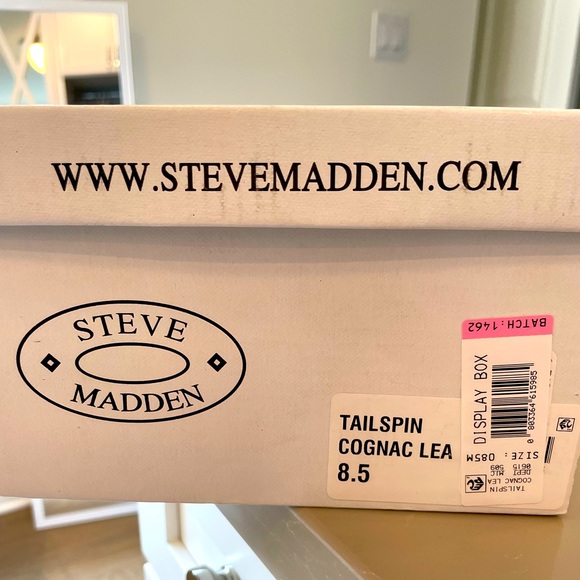 Steve Madden Men’s Tailspin Cognac Lea Dress Shoes size 8.5 main image 4